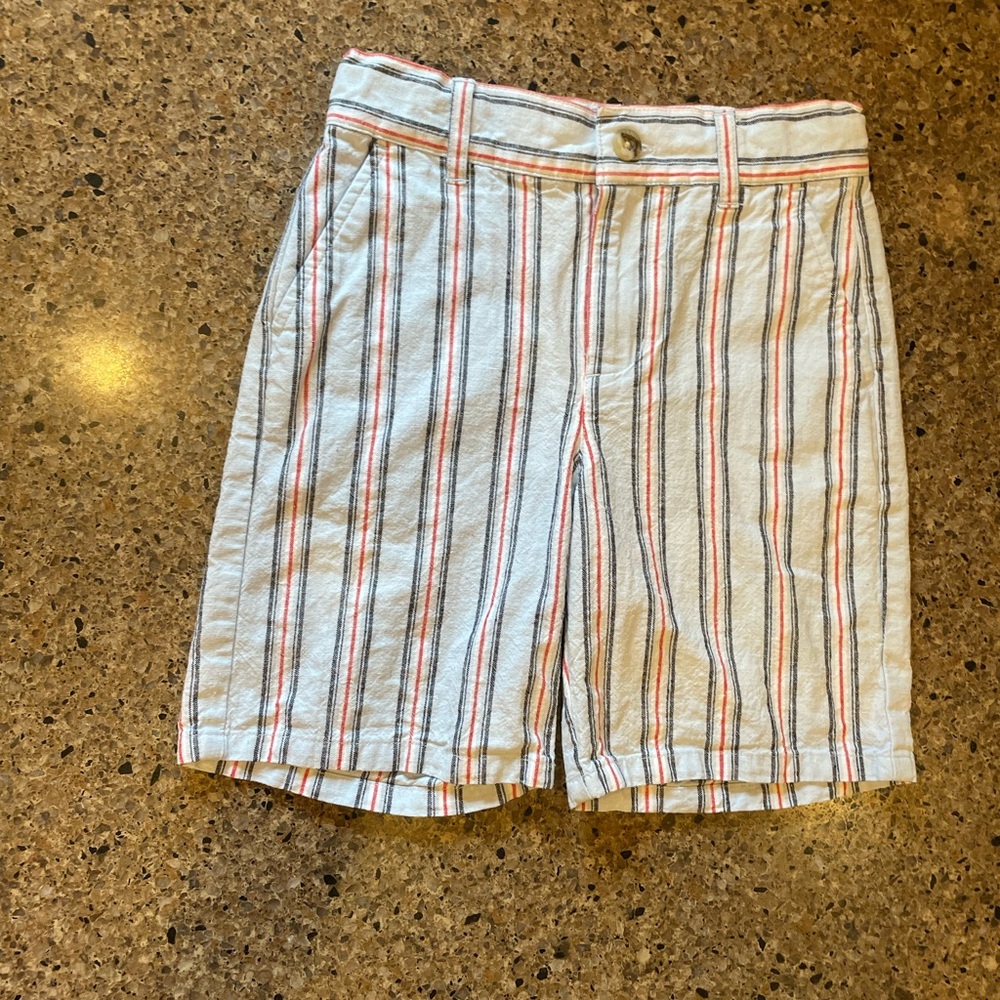 Janie and Jack Linen Blend Shorts with Stripes